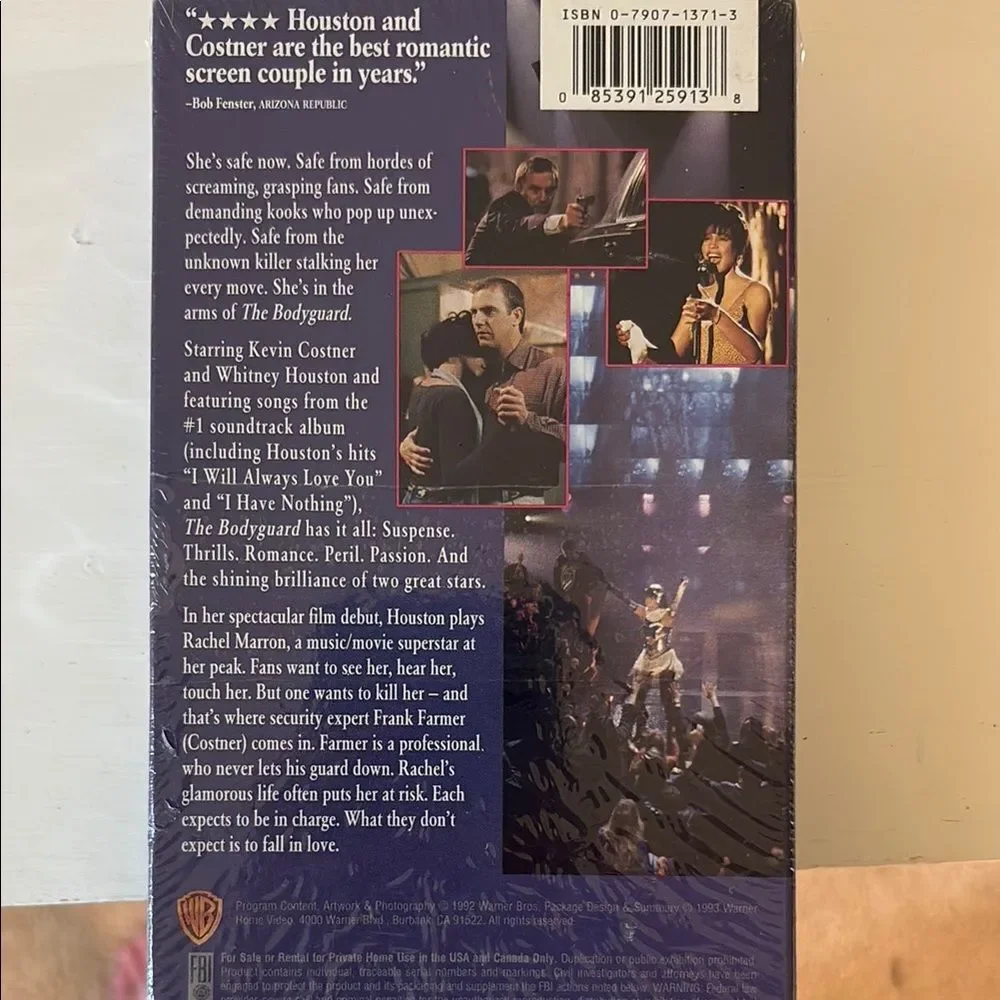 The Bodyguard VHS